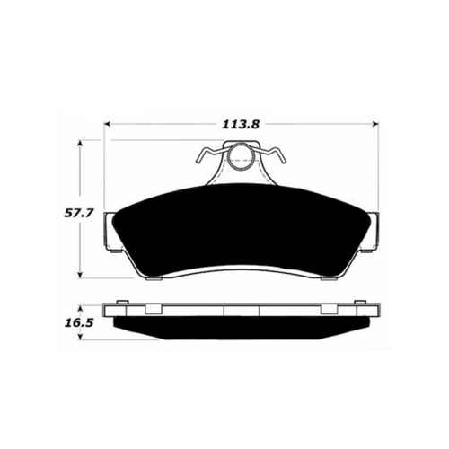 Porterfield AP1048 R4-S Rear Brake Pad, Pontiac GTO 5.7 (Solid Rear Rotors) 2003-2004
Porterfield AP1048 R4-S Rear Brake Pad, Pontiac GTO 5.7 (Solid Rear Rotors) 2003-2004
