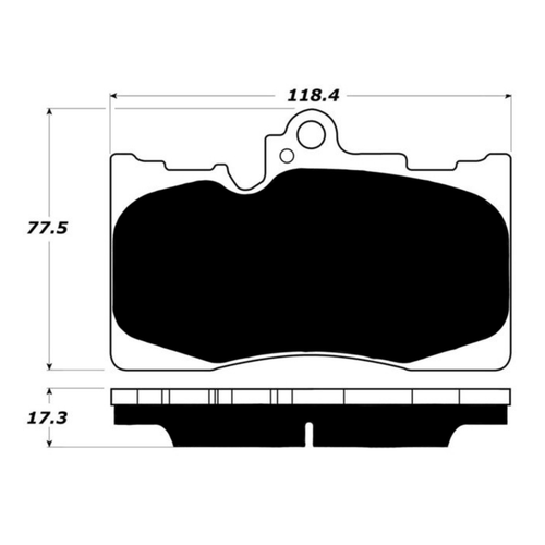 Porterfield AP1118 R4-S Front Brake Pad, Lexus GS200t 2.0T 2016+