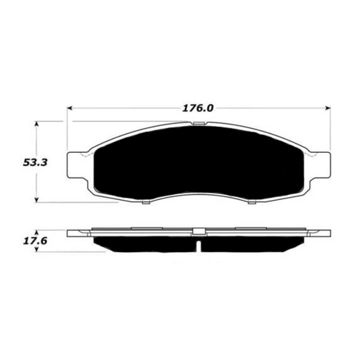 Porterfield AP1183 R4-S Front Brake Pad, Infiniti QX56 5.6 (Bosch) 2005-2006