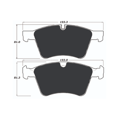 Porterfield AP1272 R4-S Front Brake Pad, 373mm Rotor, Mercedes-Benz GL320 3.0 TD (373mm Front Rotors) 2008-2010