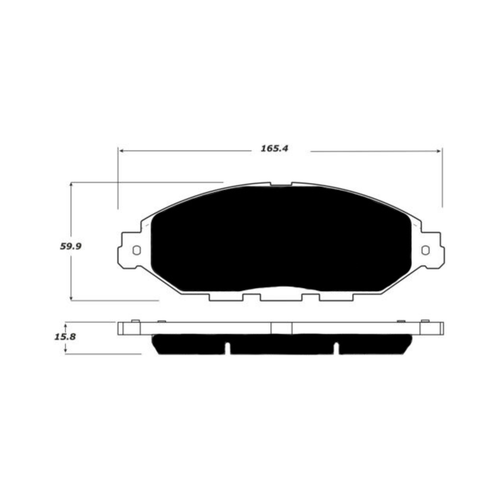 Porterfield AP1649 R4-S Front Brake Pad, Nissan Murano 3.5L 2015+