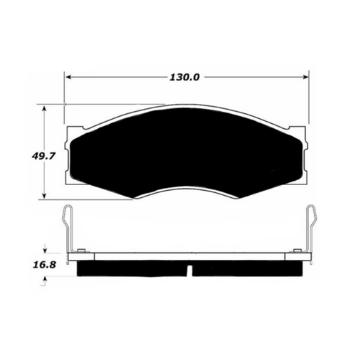 Porterfield AP266 R4-S Front Brake Pad, Infiniti M30 3.0 1990-1993