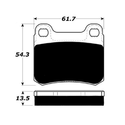 Porterfield AP335 R4-S Rear Brake Pad, Mercedes-Benz C220 (W202) 2.2 1994-1995