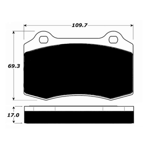 Porterfield AP592.17 R4-S Front Brake Pad, Dodge Viper 8.0 1992-2000