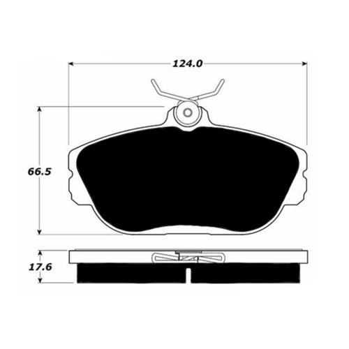 Porterfield AP601 R4-S Front Brake Pad, Ford Taurus 3.0 1994-2000
