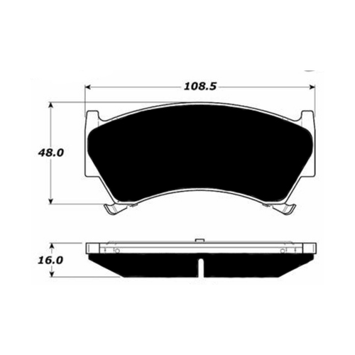 Porterfield AP668 R4-S Front Brake Pad, Nissan Sentra 1.6 1995-1997