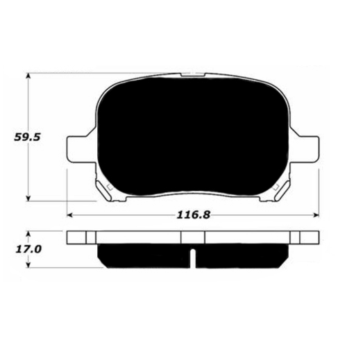 Porterfield AP707 R4-S Front Brake Pad, Lexus ES300 3.0 1997-1999