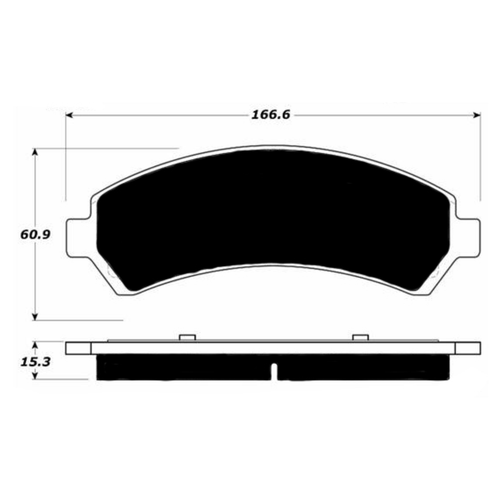 Porterfield AP726 R4-S Front Brake Pad, Chevrolet Blazer 4.3 2WD 1998-2005