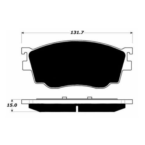Porterfield AP755 R4-S Front Brake Pad, Mazda Protege 2.0 Turbo (Mazdaspeed) 2003-2004