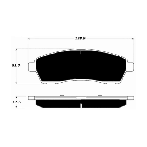 Porterfield AP757 R4-S Rear Brake Pad, Ford Excursion 5.4 2WD 2000-2002