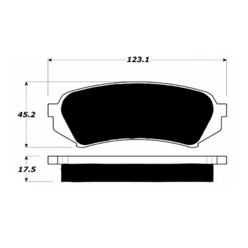 Porterfield AP773 R4-S Rear Brake Pad, Lexus LX470 1998-2007