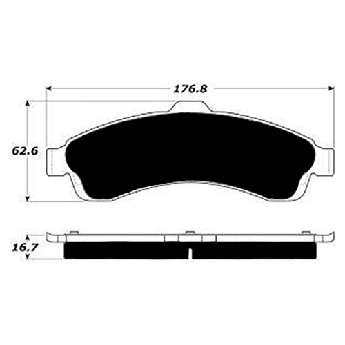 Porterfield AP882 R4-S Front Brake Pad, Chevrolet SSR 5.3 2003-2005