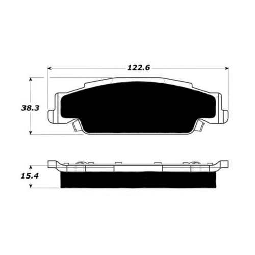 Porterfield AP922 R4-S Rear Brake Pad, Cadillac CTS 2.6 2002-2005
