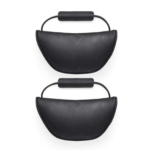 Genuine Polestar Rear Headrest Pillow, Charcoal Perforated Nappa Leather