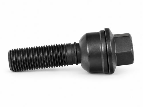 H&R 1454507ASW 45mm Wheel Bolt, M14x1.5 VW/Audi Removable Ball Seat Black, Set of 10