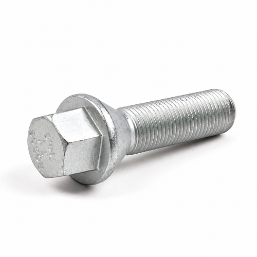 H&R 1256001 60mm Wheel Bolt, M12x1.5 Tapered Seat Silver