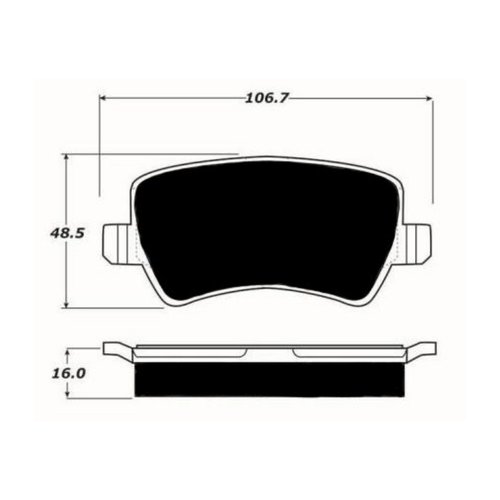 Porterfield Enterprises VP-061462 Porterfield R4-S Rear Brake Pads, Volvo S60/V60, V70/XC70, S80, XC60