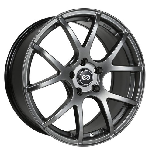 Enkei M52 16x7 45mm Offset 5x100 Bolt Pattern 72.6mm Bore Dia Hyper Black Wheel