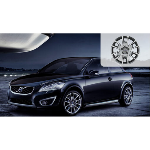 Volvo Genuine Wheels 31280058 17x7 Freja Wheel S40/V50, C30/C70 Fitment, Light Gray Matte