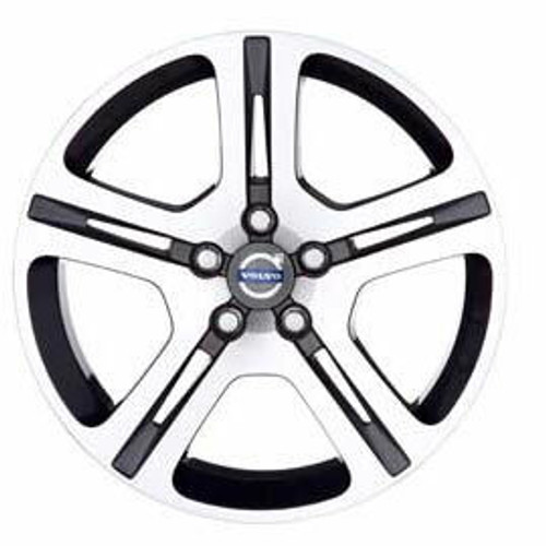 Volvo Genuine Wheels 30695231 17x7.5 Cassiopeia Wheel, Diamond Cut/Titanium Grey