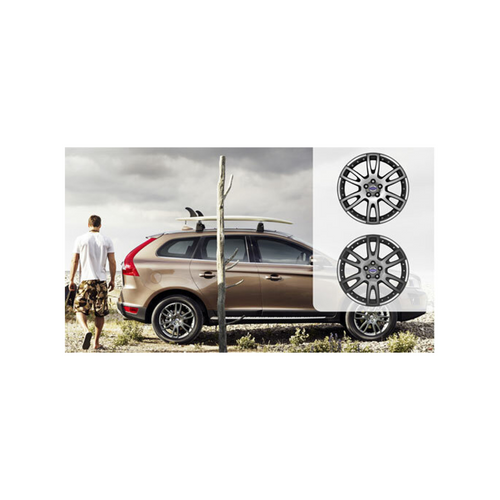 Volvo Genuine Wheels 31200399 19x7.5 Achilles Wheel, Diamond Cut/Silver Stone