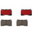 Brembo NAO Ceramic Front Brake Pads, Volvo S60R/V70R P23078N