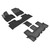 3D Maxpider Kagu Floor Mat 1st, 2nd & 3rd Row Black Floormat Set, Kia Sorento 6-Seats 2022-2023 L1KA07401509