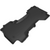 3D MAXpider Kagu 2nd Row Black Floor Mat Set, Dodge Ram 1500 Quad Cab 2019-2020 L1DG03121509