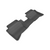 3D MAXpider Kagu 2nd Row Black Floor Mat Set, Kia Rio/Rio5 2014-2017 L1KA03721509