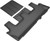 3D MAXpider Kagu 3rd Row Black Floor Mat Set, Lincoln/Ford Navigator/Expedition 2018-2020