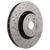 Brembo 09.7812.1X Prime Xtra Cross Drilled UV Coated Front Brake Rotor, Subaru Impreza 2004