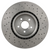 Brembo 09.7812.1X Prime Xtra Cross Drilled UV Coated Front Brake Rotor, Subaru Impreza 2004