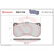 Brembo P85175N Premium NAO Ceramic Front Brake Pads, Audi RS7 2016-2018 / S8 2016-2018