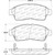 StopTech 308.05621 Street Rear Brake Pads, Geo Prizm 93–97, Toyota Camry 92–96, Celica 94–97, Corolla 93–97, RAV4 96–00