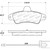 StopTech 308.06610 Street Rear Brake Pads, Ford Contour 95-00, Ford Mystique 95-00, Mercury Cougar 99-00, Mercury Mystique 95-00
