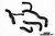 do88 92-96 Audi S2/RS2 2.2T (ABY/ADU) Radiator Hoses - Black