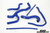 do88 81-90 Audi Quattro/Ur-Quattro 2.2T 10V Radiator Hoses - Blue