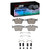 DFC 4000 HybriDynamic Rear Brake Pads and Hardware Kit, Volvo S60/V60, S90/V90, XC40, XC60/XC90, Polestar 2 4000-2409-01