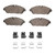 DFC 4000 HybriDynamic Front Brake Pads and Hardware Kit, Ford Transit-350 2020-2026