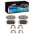 DFC 4000 HybriDynamic Front Brake Pads and Hardware Kit, Mazda MX-30 2022-2024