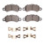 DFC 17-23 Porsche 718 Boxster Front 4000 HybriDynamic Brake Pads and Hardware Kit