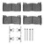 DFC 16-20 Ford Mustang Front 4000 HybriDynamic Brake Pads and Hardware Kit