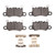 DFC 13-24 Bentley Flying Spur Rear 4000 HybriDynamic Brake Pads and Hardware Kit