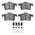 DFC 10-15 Jaguar XFR-S Rear 4000 HybriDynamic Brake Pads and Hardware Kit