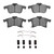 DFC 04-08 Chevrolet Zafira (Mexico) Front 4000 HybriDynamic Brake Pads and Hardware Kit