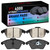 DFC 4000 HybriDynamic Front Brake Pads, Volkswagen Beetle/Jetta Sedan/Bora (Mexico) 2005-2019