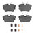 DFC 96-97 Volkswagen EuroVan Rear 4000 HybriDynamic Brake Pads and Hardware Kit