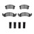 DFC 94-99 Buick Riviera Front 4000 HybriDynamic Brake Pads and Hardware Kit