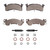 DFC 78-95 Chevrolet G30 Front 4000 HybriDynamic Brake Pads and Hardware Kit