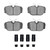 DFC 84-91 BMW 325is Front 4000 HybriDynamic Brake Pads and Hardware Kit